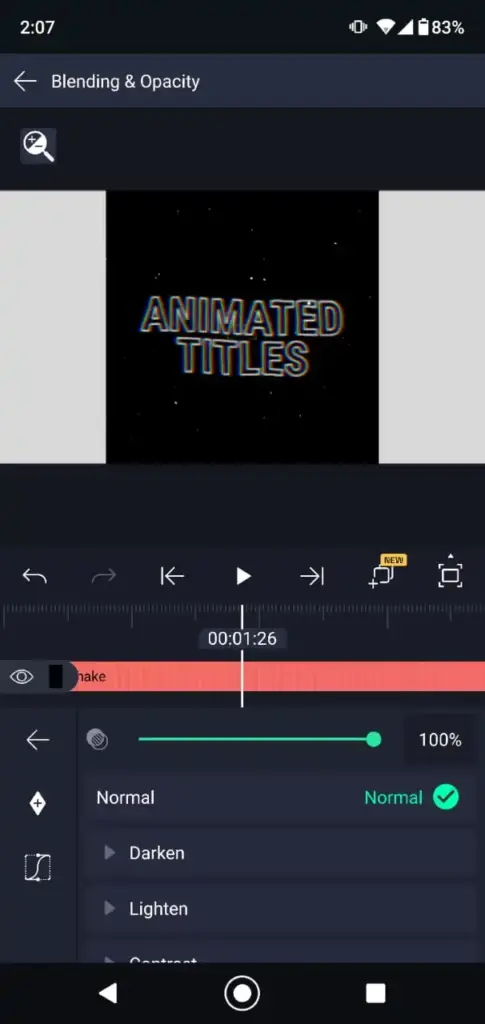 Alight Motion Mod Blending Feature Screenshot