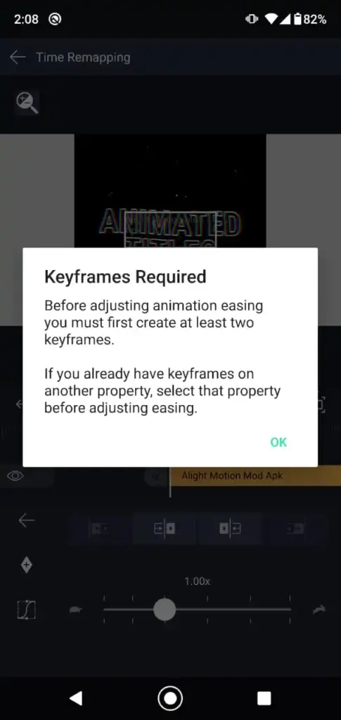 Alight Motion Apk Keyframes Feature Screenshot